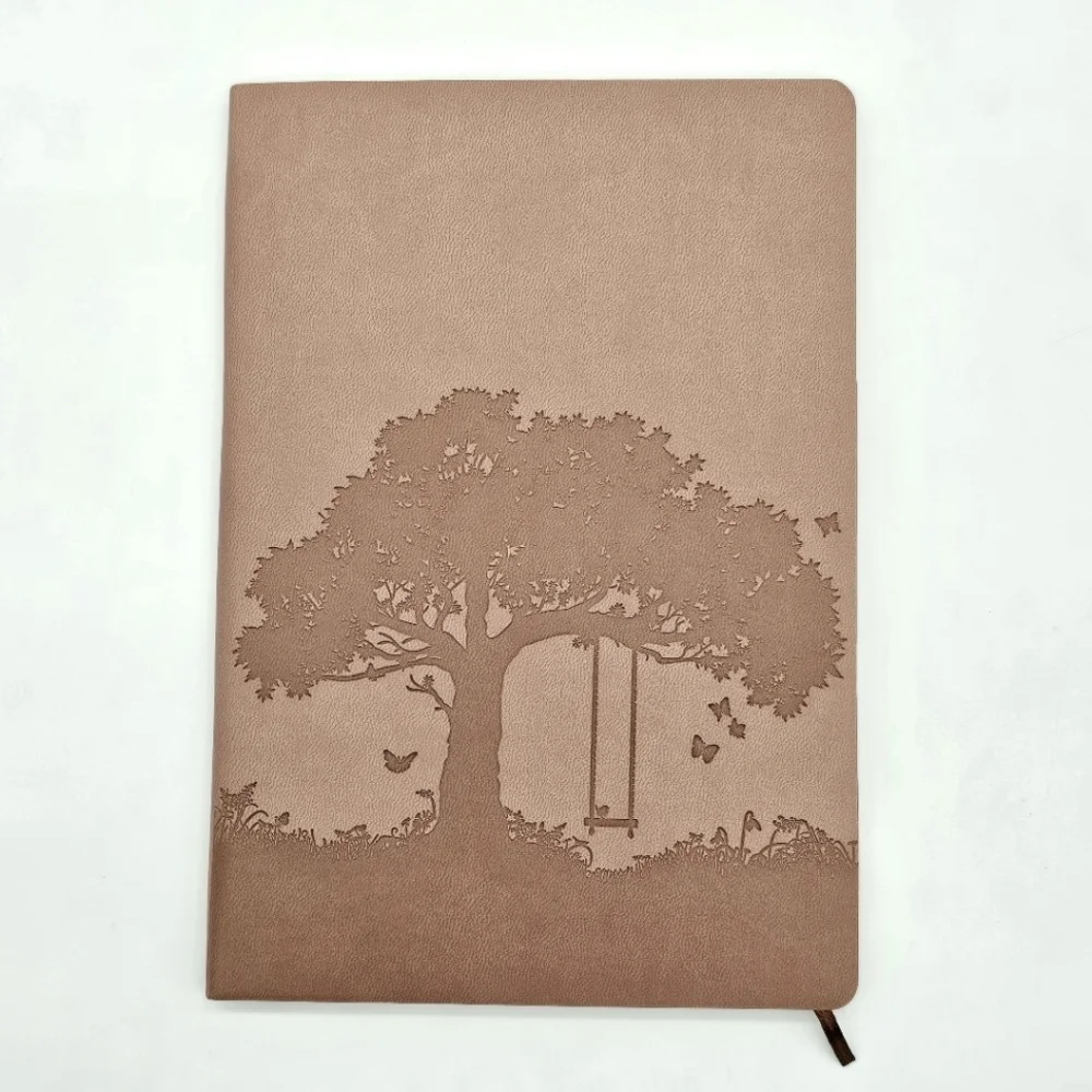 Inspirational Journal Set Tree of Life Faux Leather Pen Christian Bookmark Pink